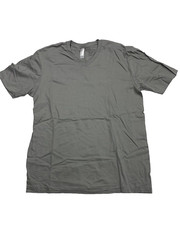 American Apparel Sustainable Collection Unisex Vneck T-Shirt 100% cotton Gray M
