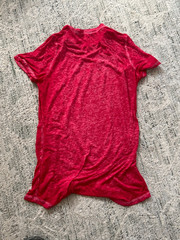Vintage Style Coca-Cola Logo Red Semi Sheer Size: Small T-shirt Faded Distressed