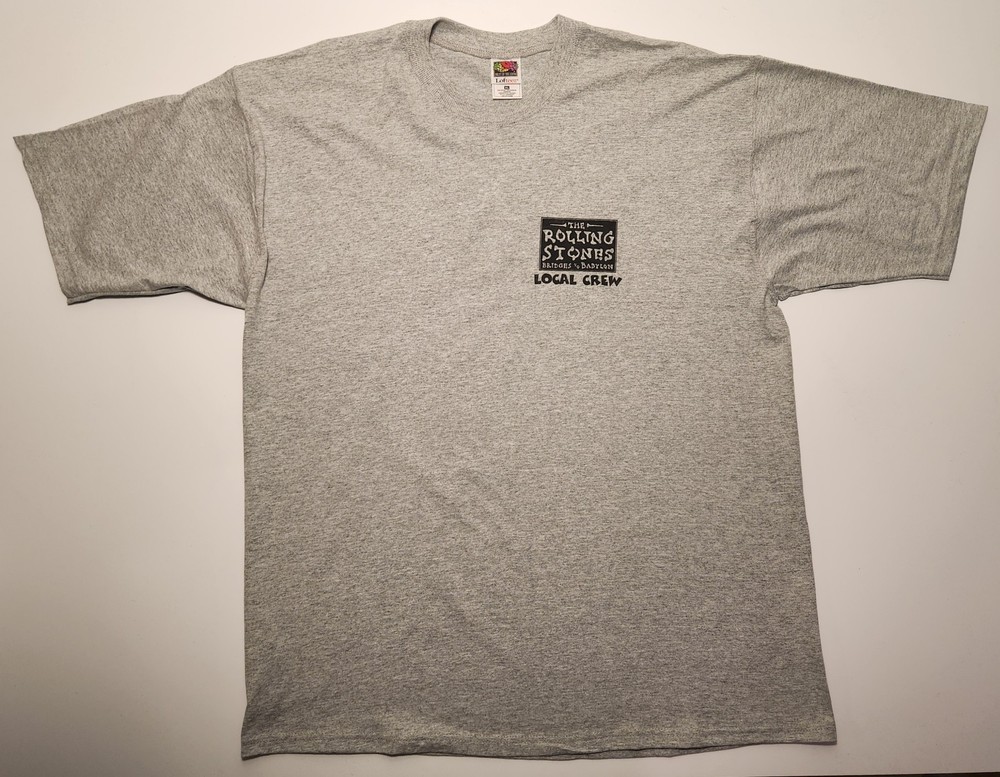 Vintage Rolling Stones Bridges To Babylon Local Crew T-Shirt XL Nice As Pictured