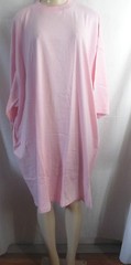 PINK EXTRA LONG T-SHIRT SHORT SLEEVE 33″ UNISEX SLEEP SHIRT NIGHTGOWN 5X 6X