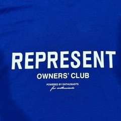 REPRESENT Owners’ Club Medium Blue Crew Neck T Shirt Powered By Enthusiasts