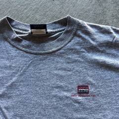 Vintage 90s Ski Santa Fe Long Sleeve Shirt Size XL Gray USA Made