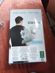 NEW 32 Degrees Cool Men’s 3 Pack Short Sleeve Crew Neck black Large L