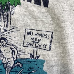 Vintage “NO WOMEN” Running Race T-shirt Tank Top Size L USA Lancaster Pa Nike