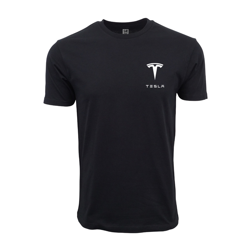 Tesla Pocket Logo Graphic T shirt