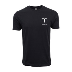 Tesla Pocket Logo Graphic T shirt