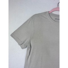 Eddie Bauer Mens Walk On The Wild Side Bear Graphic Tee Tan Size M Short Slv