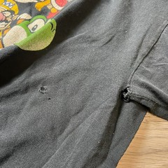Nintendo Super Mario Bros T-Shirt Mens XL Black Graphic Distressed Retro Gamer