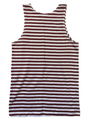 Vintage Breton Stripe Tank Top Shirt Mens XS Sailor Red White Russian Telnyashka