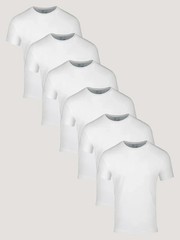 Fresh Clean Threads | All White Crew 6-Pack | Tall Fit | FREE SHIPPING