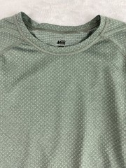 REI Base Layer Thermal Top Men Sz L Green Long Sleeve Layering T-shirt Skiing