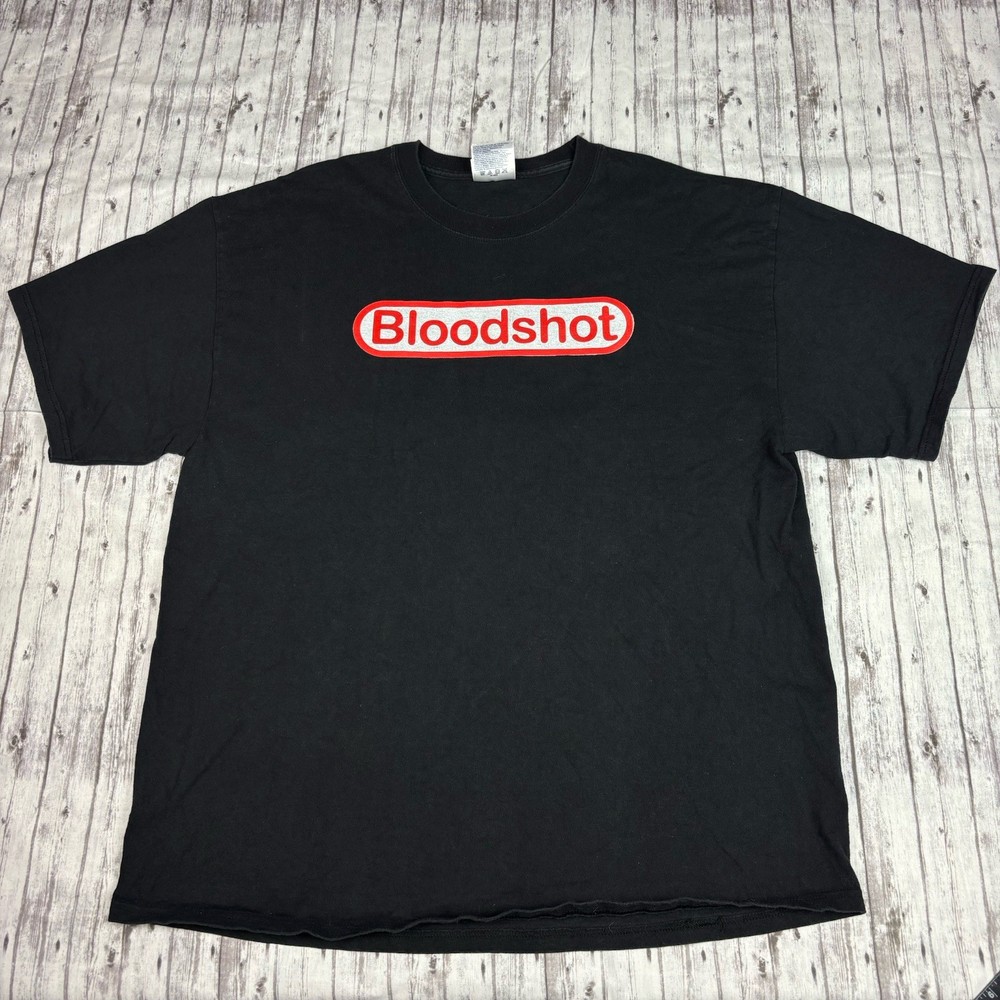 Y2K Bloodshot Hip Hop Official Seal Of Quality Shirt Mens XL Rap Street Wear