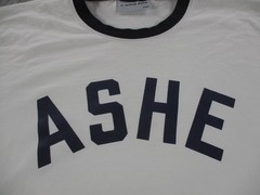 Arthur Ashe Shirt Mens 3XL White ASHE Logo Ringer Tennis Graphic T-Shirt