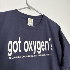 Vintage 2000s Y2K Got Oxygen Telluride Colorado Navy Blue Anvil T-Shirt Size XL
