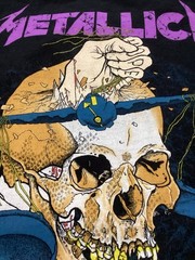 Metallica Damaged Justices T Shirt Men’s 2 Xl hammer Of justice Skull Harvest