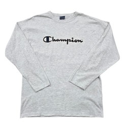 Champion Men’s XL Heather Gray Long Sleeve Crew Neck Shirt