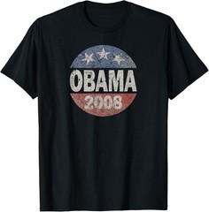 Vintage President Barack Obama 2008 Campaign T-Shirt