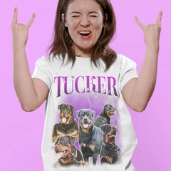 Custom Pet Photo Face Bootleg Shirt Personalized Pet Lover