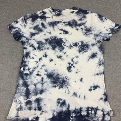 Abercrombie & Fitch Shirt Mens M Blue Tie Dye Henley Pocket Tee Cotton Jersey