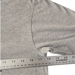 Adidas Heather Gray Badge of Sport Graphic T‑Shirt Athletic Logo Tee Size Small