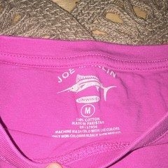 Joe Marlin Men’s M Pink Cotton Knit Crew Neck Short Sleeve Pocket Logo Tee