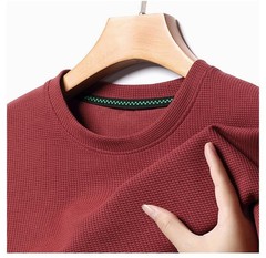 Mens Knitted O-neck Breathable Thin Cashmer Short Sleeve Tee Solid Color Tops