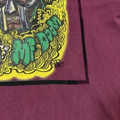 2020 RARE MF DOOM Double Sided Burgandy Shirt Mens Size XL (23×27)