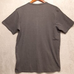 Cotton On Mens V-Neck Henley T-Shirt Sz.Large/Charcoal Marle/Gray/Henley Tee/New