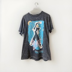 David Bowie Serious Moonlight Tour 1983 Graphic Print T Shirt Men’s Large Gray