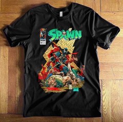 Spawn movie comic graphic short sleeve black color shirt reprint VK07858