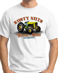 Rusty Nuts Tractors – Ringspun Cotton T-Shirt – Farming/Agriculture