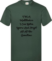 Multitasker Funny Humorous Novelty T Shirt Various Colours And Sizes