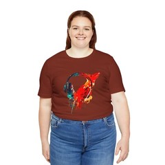 Premium T-SHIRT Maroon Blend Perfect for Music Lovers, Casual Wear, by Crox