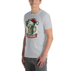 Funny Christmas T-Shirt | Beery Christmas | Witty Beer Lover Shirt | X-Mas Tee