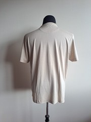 NEW Left Coast Tee Men’s Short Sleeve Pima Cotton Beige T-Shirt Top Size M