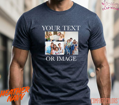 Unisex Photo Text Personalized T-Shirt ,Mens T shirt,Women T shirt,Vintage Gift
