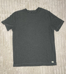 VUORI Men’s Gray Green Strato Tech Short Sleeve Knit T-Shirt M Logo V126