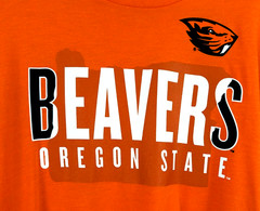 New Captivating men’s sz L T-shirt Oregon State Beavers ss bright orange 3161