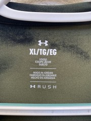 NEW Under Armour Rush Men’s XL Green Vanish Energy Printed SS Loose Fit T-Shirt