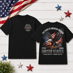 USA 250th Anniversary Shirt, 250 Years of Freedom We The People Patriotic(S-5XL)