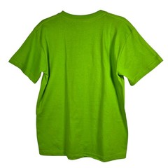 T.A Lime Green Embroidered Farmcore T-Shirt Unisex Medium Cotton Animal Lover