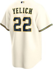 Outerstuff Youth 8-20 Christian Yelich Milwaukee Brewers #22 Cream Home…