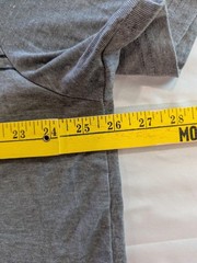Lee Shirt Mens 2XL Gray Striped Pima Cotton Tagless Stretch Short Sleeve Tee