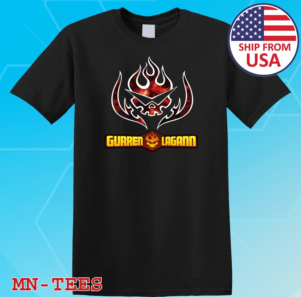 Gurren Lagann Black Size S-5XL