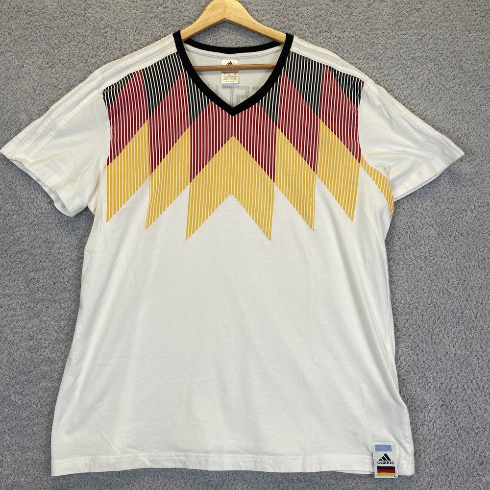 adidas GERMANY WORLD CUP Country Soccer Shirt Men’s 2XL Short Sleeve
