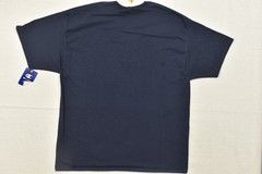 Champion Men 2XL Navy Blue Classic Jersey V-Neck Short Sleeve Cotton T-Shirt NEW