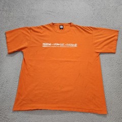 Marithe Francois Girbaud T Shirt Mens XXL 2XL Orange Hip Hop Skater Y2K Spots