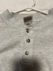 VTG Fruit of the Loom Gray T-Shirt Size Large “NYC” New York City Embroidered