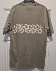 Vintage La Jolla California Nature Art Shirt 90’s Wrap Around Olive Large USA
