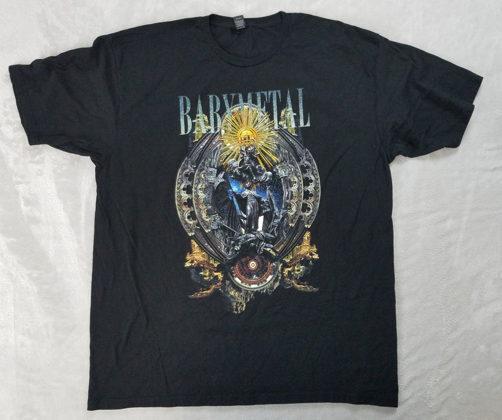 BABYMETAL “Conviction” Rock On The Range 2018 Tour Black XL Shirt Kawaii Metal
